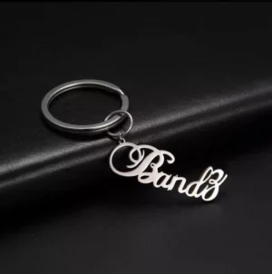 Personalize Stylish Name Metal Keychain (KC-19)